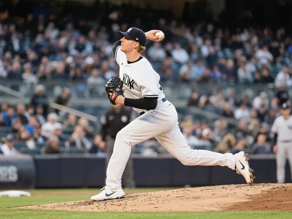 Clarke Schmidt pitching for the Yankees